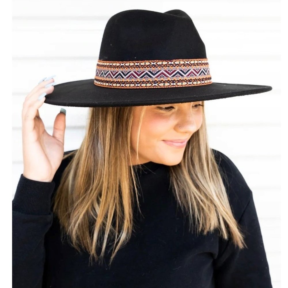 Hat. Black Felt. Styline Brand. NWT.